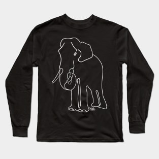 Elephant in the savanna Long Sleeve T-Shirt